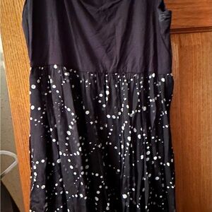 Chic Black and White Polka Dot Dress